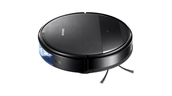 Robot hút bụi Powerbot-E Samsung VR05R5050WK/SV máy nằm nghiêng