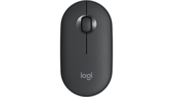 Chuột Logitech Pebble M350 Wireless/Bluetooth Đen mặt chính diện