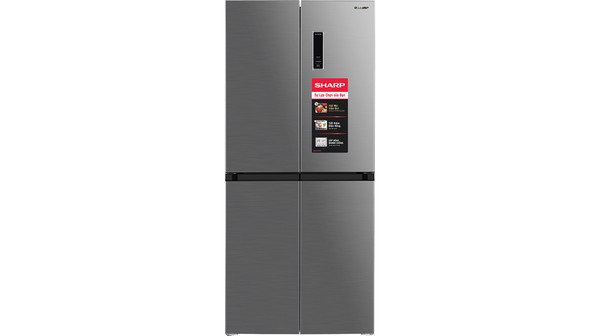 Tủ lạnh Sharp Inverter 362 lít SJ-FX420V-SL mặt chính diện