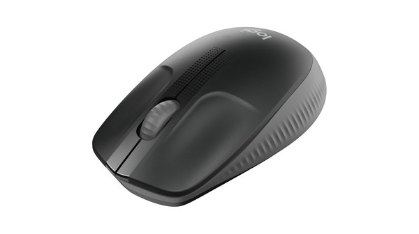 Chuột không dây Logitech M190 Đen mặt nghiêng