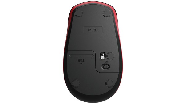 Chuột không dây Logitech M190 Đỏ mặt dưới