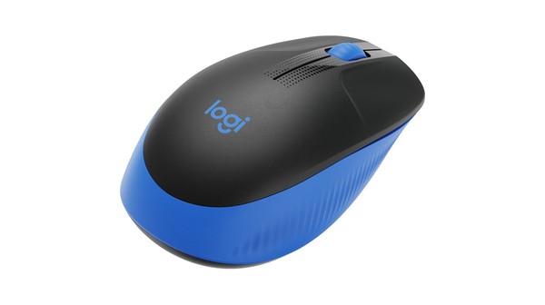 Chuột không dây Logitech M190 Xanh mặt nghiêng
