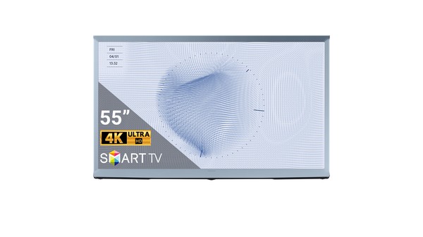 Smart Tivi QLED The Serif Samsung 4K 55 inch QA55LS01BBKXXV mặt chính diện