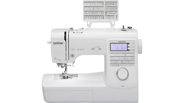 Máy may điện tử Brother A08 mặt chính diện