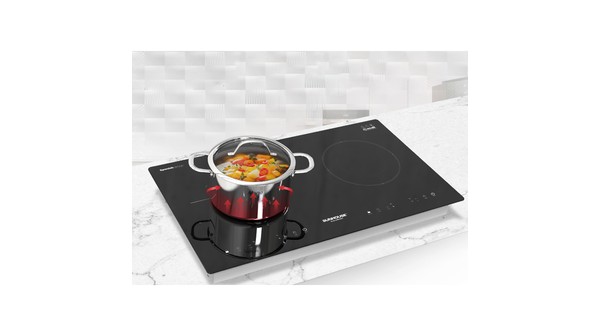 Bộ nồi inox đa lớp Sunhouse SHG701 Vung kính cường lực viền inox