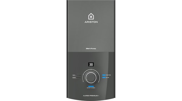 Máy nước nóng Ariston AURES Premium+ 4.5P mặt chính diện