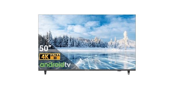 Android Tivi Sharp LED 4K 50 inch 4T-C50DJ3X chính diện