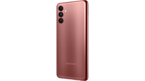 Điện thoại Samsung Galaxy A04s 4GB/64GB Đồng mặt lưng nghiêng phải