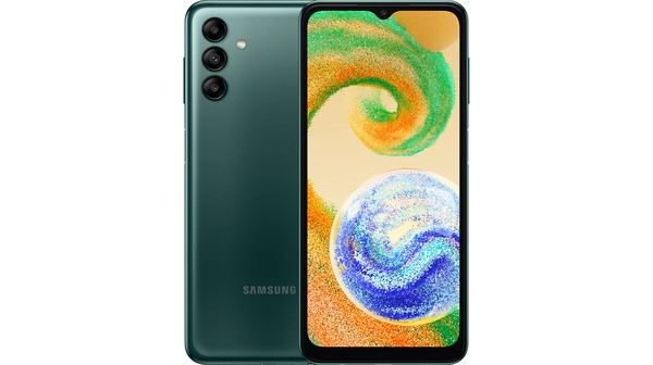 Điện thoại Samsung Galaxy A04s 4GB/64GB Xanh mặt chính diện trước sau