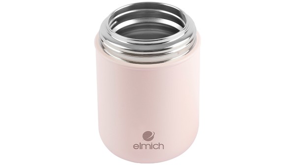 Bình đựng thức ăn giữ nhiệt Elmich 600ml EL8019 hồng pastel miệng bình
