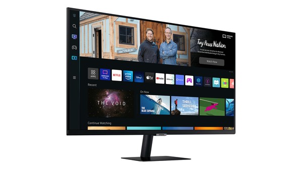 Màn hình vi tính Samsung 32inch LS32BM500EEXXV nghiêng phải