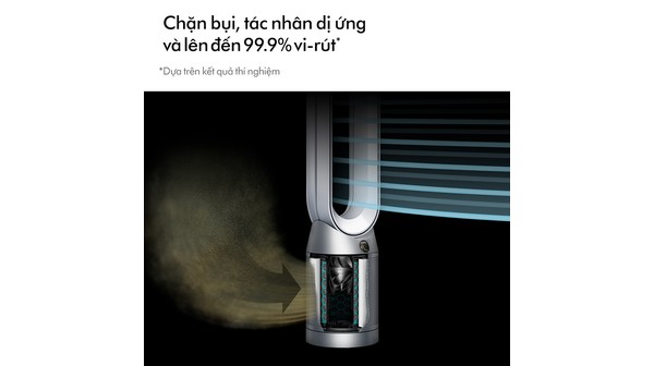 Máy lọc không khí Dyson TP07 chặn bụi và tác nhân dị ứng
