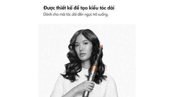 Máy tạo kiểu tóc Dyson Airwrap Complete Long HS05 Đồng xám tạo nhiều kiểu cho tóc dài