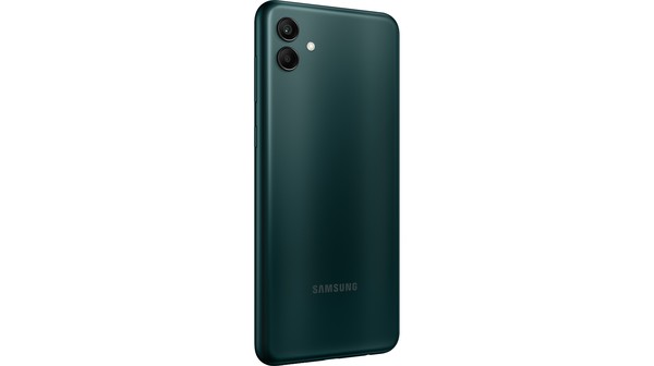 Điện thoại Samsung Galaxy A04 3GB/32GB Xanh mặt lưng nghiêng phải