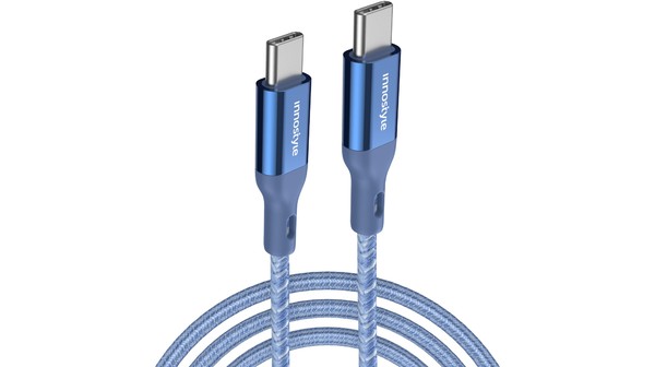 Cáp sạc Innostyle Powerflex USB-C to USB-C 1.5M 60W ICC150AL Xanh dương chính diện