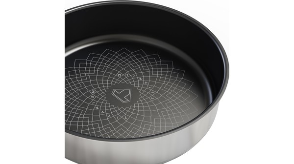 Chảo Inox 3 lớp Ultra Titanium Sunhouse 26cm STI26M lòng chảo