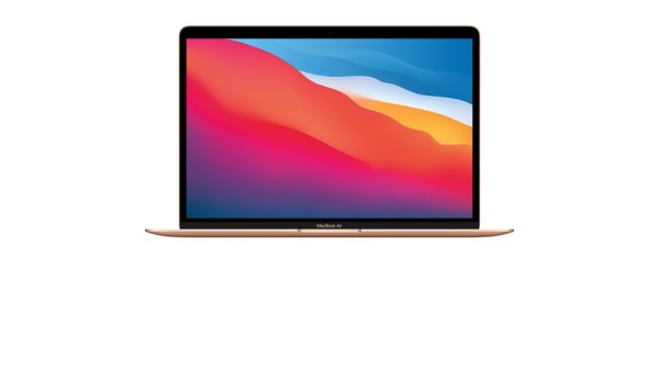 Laptop MacBook Air M1 13.3 inch 512GB MGNE3SA/A Vàng mặt chính diện