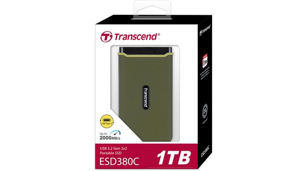 Ổ cứng di động SSD Transcend 1TB USB 3.2 Gen 2 Type C ESD380C