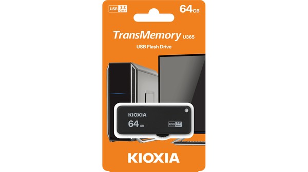 Ổ cứng di động Kioxia 64GB U365 USB 3.2 LU365K064GG4 Đen hộp
