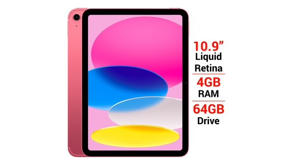 iPad Gen 10 Wifi Cellular 64GB 10.9 inch MQ6M3ZA/A Hồng (2022) giá tốt tại Nguyễn Kim