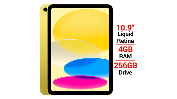 iPad Gen 10 Wifi Cellular 256GB 10.9 inch MQ6V3ZA/A Vàng giá tốt tại Nguyễn Kim
