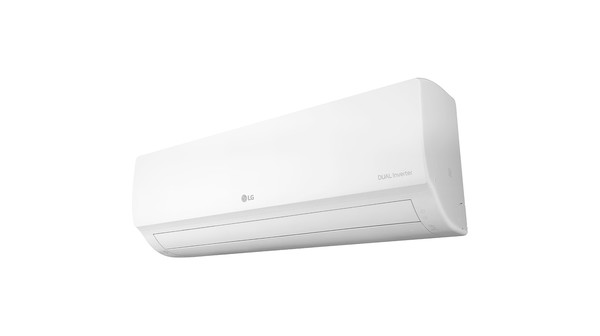 Máy lạnh LG Inverter 1 HP V10WIN mặt trước nghiêng trái từ dưới lên