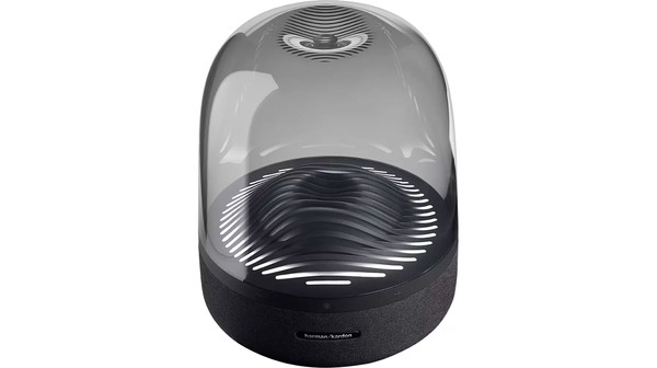 Loa Bluetooth Harman Kardon Aura Studio 3 Đen HKAURAS3BLKAS nghiêng trên