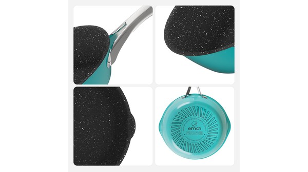 Chảo Inox liền khối Elmich Hera EL-8106 size 24cm chi tiết