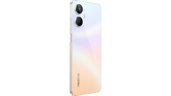 Điện thoại Realme 10 8GB/256GB Trắng mặt lưng nghiêng trái
