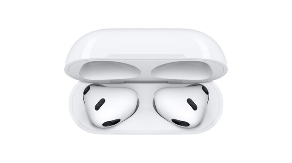 Tai nghe Bluetooth Apple AirPods 3 MME73ZP/A_V mặt trên hộp
