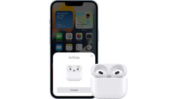 Tai nghe Bluetooth Apple AirPods 3 MME73ZP/A_V kết nối Bluetooth