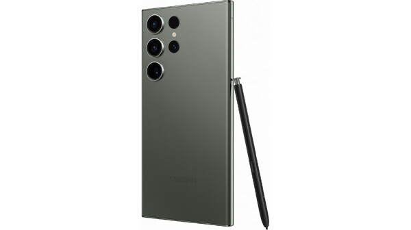 Điện thoại Samsung Galaxy S23 Ultra 8GB/256GB Xanh lục mặt lưng nghiêng trái