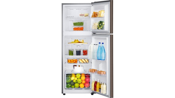Tủ lạnh Samsung Inverter 236 lít RT22M4040DX/SV cửa mở có thực phẩm