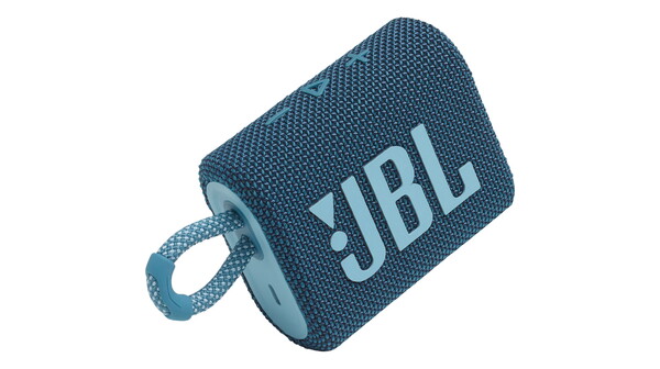 Loa Bluetooth JBL Go 3 Xanh dương mặt nghiêng