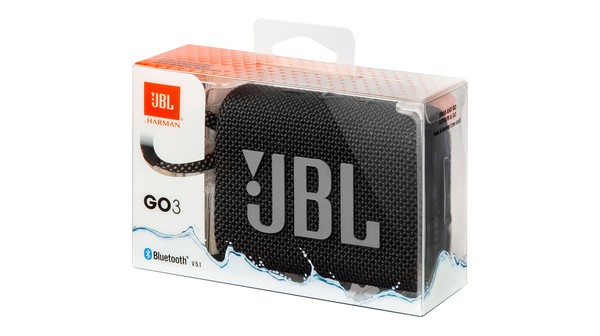 Loa Bluetooth JBL Go 3 Đen hộp sản phẩm