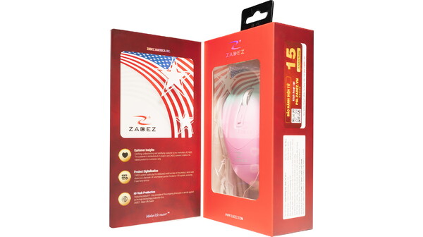 Chuột không dây Zadez M-381ZC Cam đào hộp sản phẩm