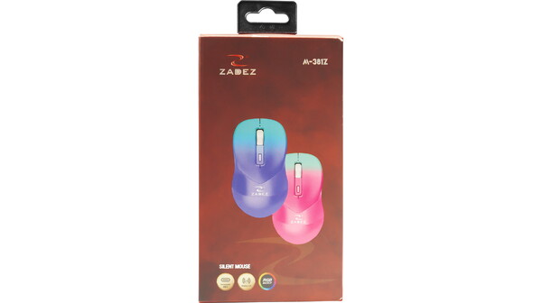 Chuột không dây Zadez M-381ZP Tím hộp sản phẩm