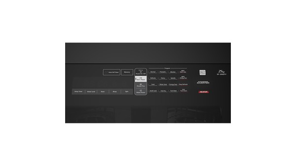 Máy giặt Hitachi Inverter 25 kg SF-250ZFVAD SS bảng điều khiển