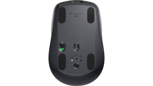 Chuột không dây Logitech MX Anywhere 3 Đen mặt dưới