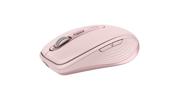 Chuột không dây Logitech MX Anywhere 3 Hồng nghiêng trước