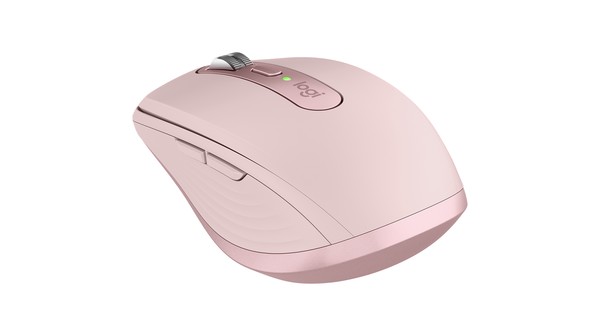 Chuột không dây Logitech MX Anywhere 3 Hồng nghiêng sau