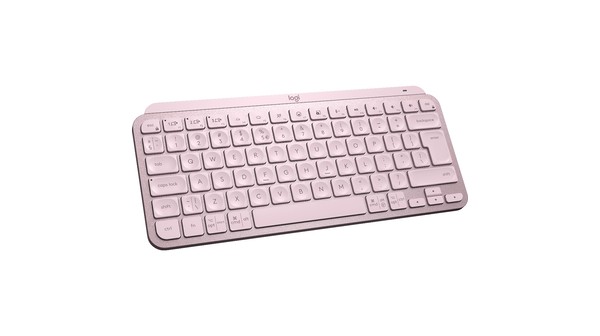 Bàn phím không dây Logitech MX Keys Mini Hồng mặt nghiêng