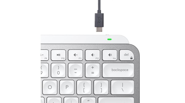 Bàn phím không dây Logitech MX Keys Mini Xám cổng kết nối