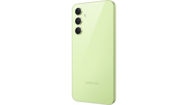Điện thoại Samsung Galaxy A54 5G 8GB/256GB Xanh mặt lưng nghiêng trái