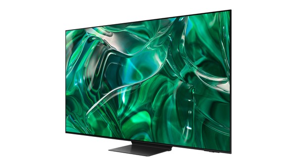 Smart Tivi OLED Samsung 4K 77 inch QA77S95CAKXXV nghiêng trái