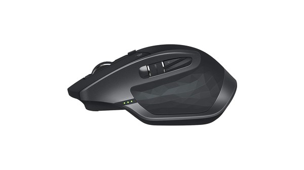 Chuột không dây Logitech MX Master 2S Wireless/Bluetooth Đen mặt bên