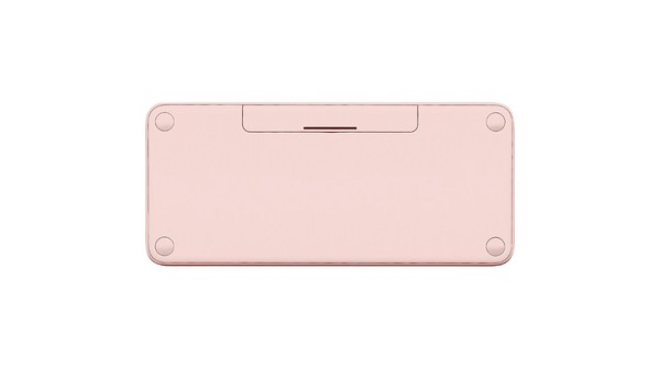 Bàn phím không dây Bluetooth Logitech K380 Hồng mặt dưới