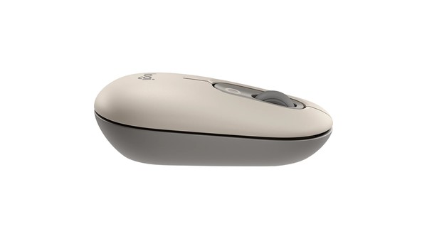 Chuột không dây Logitech POP Xám mặt bên