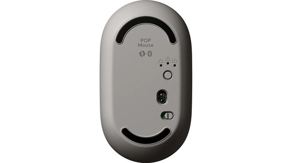 Chuột không dây Logitech POP Xám mặt dưới