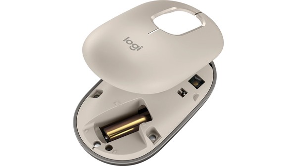 Chuột không dây Logitech POP Xám bên trong
